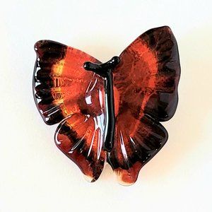Butterfly Brooch Murano Glass Pin Handmade New
